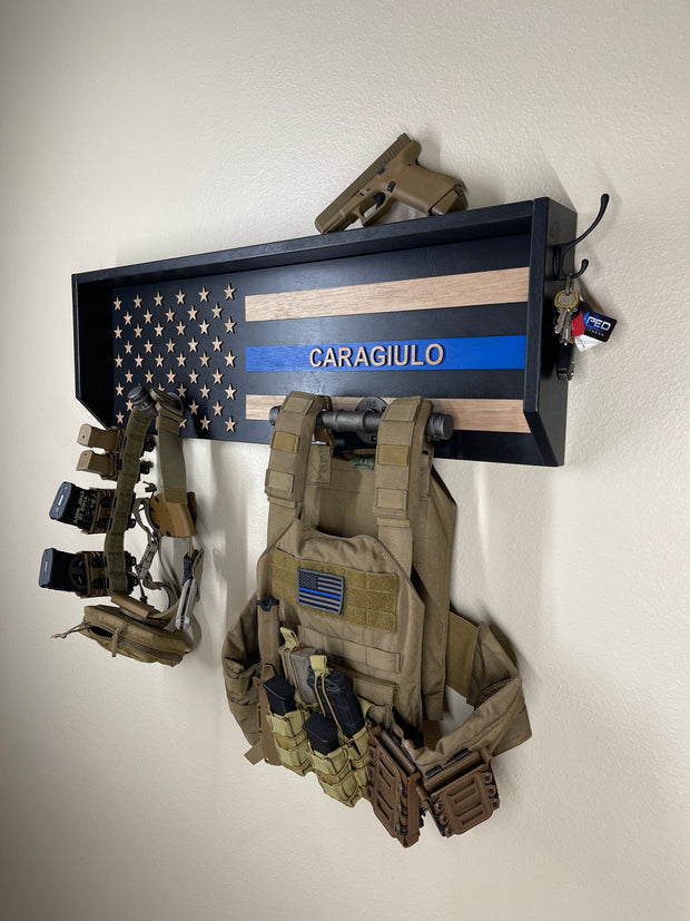 AmericanHeroFlags | Police Gear Rack, Law Enforcement Gear Rack ...